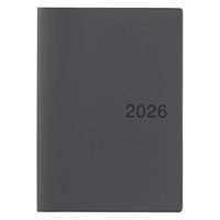 無印良品 月曜始まりマンスリー ウィークリースケジュール帳 ２０２５年１２月始まり Ａ５ ダークグレー 良品計画