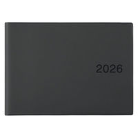 無印良品 Ｂ５ハーフサイズスケジュール帳 マンスリー ウィークリー ２０２５年１２月始まり 月曜始まり ダークグレー 良品計画