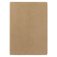 無印良品 スエード調月曜始まりマンスリー ウィークリースケジュール帳 ２０２５年１２月 Ａ５ ベージュ 良品計画