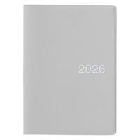 無印良品 月曜始まりマンスリー ウィークリースケジュール帳 ２０２５年１２月始まり Ａ６ グレー 六輝 祝日 月齢なし 良品計画