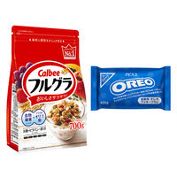 朝食セット シリアル 製菓材料 クッキー フルグラ 700g  1袋+オレオ クッキークラム 400g 1袋