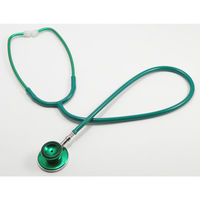 ケンツメディコ ダブル聴診器(ダブルタイプ 内バネ式)グリーン 軽量 ベーシック 日本製 NO.120 1個（直送品）