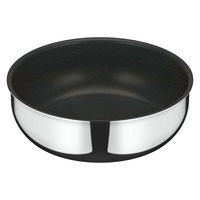 サーモス 取っ手の取れる炒め鍋 IH/ガス火対応 ステンレス KVF-024D S 1個 食洗機対応 フッ素化合物不使用