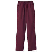 【再検品商品】フォーク レディスストレートパンツ ワイン L 6012SC-16 1枚　スクラブ（わけあり品）