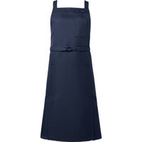 【再検品商品】チトセ エプロン ネイビー フリー T-8616 1枚（わけあり品）