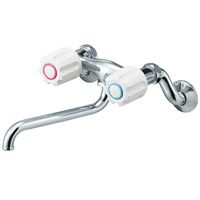 SANEI ツーバルブ混合栓 K131-W 1台（直送品）