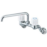 SANEI ツーバルブ混合栓 K211-W 1台（直送品）