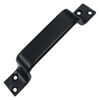 フジテックジャパン アルミ平面ハンドル 小 ブラック 取手金具 家具対応 黒 1100100010962 1個（直送品）