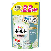 ボールドジェル 柔軟剤入り 液体 ホワイトティー＆フローラル 詰め替え ウルトラジャンボ 1580g 1個 洗濯洗剤 P＆G