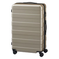 無印良品 バーを自由に調節できる ハードキャリーケース ７５Ｌ ベージュ タテ７１．５×ヨコ４６×マチ２６ｃｍ 良品計画