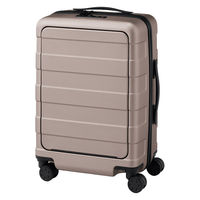 無印良品 バーを自由に調節できる フロントオープンキャリーケース ３２Ｌ ベージュ タテ５４×ヨコ３７×マチ２４ｃｍ 良品計画