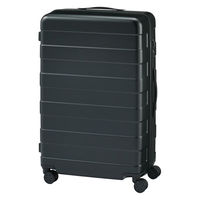 無印良品 バーを自由に調節できる ハードキャリーケース ７５Ｌ 黒 タテ７１．５×ヨコ４６×マチ２６ｃｍ 良品計画