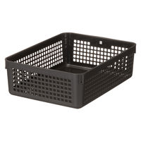 メッシュバスケット Ｂ5 ダークグレー　幅21.4×奥行28.9×高さ8.8cm １セット（1個×90） オリジナル