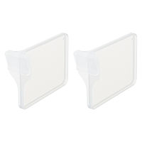 メッシュバスケット・シンプルボックス用仕切り Ｍ クリア　幅3.2×奥行10.7×高さ7.7cm １セット（1個×160） オリジナル