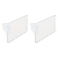 メッシュバスケット・シンプルボックス用仕切り L クリア　幅3.2×奥行13.7×高さ7.7cm １セット（1個×160） オリジナル