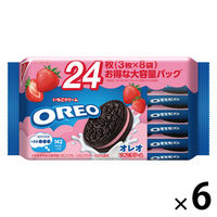 クッキー　クリームサンド オレオ ファミリーパック いちごクリーム 24枚入 1セット（1個×6）