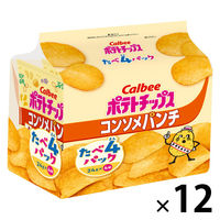 スナック菓子　 ポテトチップス　コンソメパンチ　たべよんパック　24g×4袋入 1セット（1個×12）