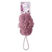 背中も洗えるシャボンボール プラムピンク B717P 1個 ボディブラシ マーナ（marna）