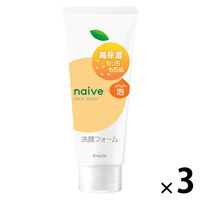 ナイーブ 洗顔フォーム（もっちり）120g 3個 クラシエ