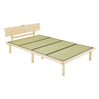 【軒先渡し】萩原 畳セミダブルベッド 幅1300×奥行2160×高さ125mm ナチュラル/クラマ WB-7727SD-NAクラマ 1台（直送品）