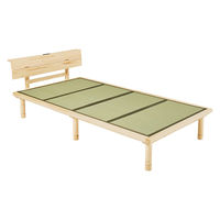 【軒先渡し】萩原 畳シングルベッド 幅1100×奥行2160×高さ125mm ナチュラル/クラマ WB-7727S-NAクラマ 1台（直送品）