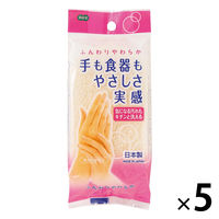 キッチンスポンジ 手にやさしいスポンジ ソフト ふわふわ たっぷり泡立つ ホワイト 日本製 5個 オーエ