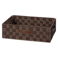 【収納バスケット】　折りたたみ収納バスケット　ワイド　浅型　ERA-02　1個 オリジナル