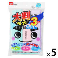 激落ちふきん 大判サイズ お徳用 1セット（1パック（3枚入）×5）レック