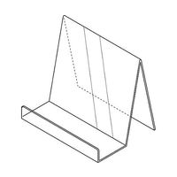 鈴木プラスチックス ブックスタンド 文庫用 5個入 00-01-12049 1パック(5個) 65-0374-15（直送品）