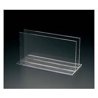 鈴木プラスチックス アクリルメニュースタンド 2個 00-01-00021 1パック(2個) 65-0377-23（直送品）