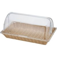 トーダイ PPベーカリーバスケット 長角1/1 カバー付 BB-1165C-IV 1個 65-3878-23（直送品）