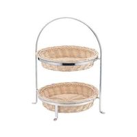 和田助製作所 SW 2段籐カゴスタンド 62-6692-95 1個（直送品）