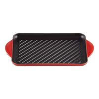 ル・クルーゼ ジャポン グリル・レクタンギュラー 32cm Cレッド 20202 1個 67-5728-82（直送品）