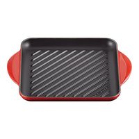 ル・クルーゼ ジャポン グリル・カレ 24cm チェリーレッド 20205 1個 67-5728-79（直送品）