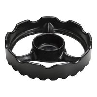 東彼セラミックス 温度センサー付きガスコンロ用焼き台 15cm(ミニ)ブラック 65-3873-65 1個（直送品）