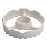 東彼セラミックス 温度センサー付きガスコンロ用焼き台 15cm(ミニ)ホワイト 65-3873-66 1個（直送品）