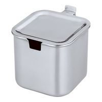 三宝産業 モリブデン角タレ入れ(丁番蓋付き) 65-3872-48 1個（直送品）