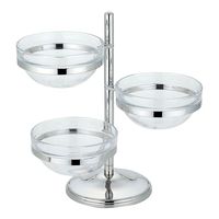 三宝産業 UK18ー8サラダボールツリー 3段 PCサラダボール23cm付 2053057 1個 67-5749-83（直送品）