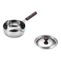 玉虎堂製作所 MA STカラス口パン 蓋付(目盛付)18cm 65-3868-57 1個（直送品）