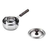 玉虎堂製作所 MA STカラス口パン 蓋付(目盛付)16cm 65-3868-56 1個（直送品）