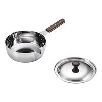 玉虎堂製作所 MA STカラス口パン 蓋付(目盛付)22cm 65-3868-59 1個（直送品）