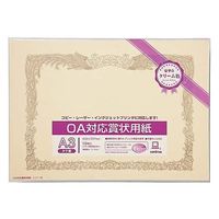 オキナ OA対応賞状用紙クリームA3横型タテ書10枚 SY-A3 1パック(10枚) 65-0384-57（直送品）