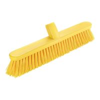 アズワン コンパクトフロアカラーブラシ 42.5cm ハード イエロー 67-5746-12 1個（直送品）