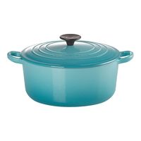 ルクルーゼ　ココット・ロンド 24cm アズールブルー　新品未使用 ル・クルーゼ ココット・ロンド IH対応 24cm [カリビアンブルー