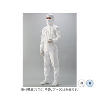 ガードナー IEC規格対応ESD対策制電 フード一体続き服(白)5Lサイズ LF1300-1 1枚 68-4070-34（直送品）
