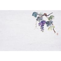 マイン 四季紙・千寿シリーズ尺3(100枚入)ぶどう(7月~8月) M30-292 1個(100枚) 67-8139-31（直送品）