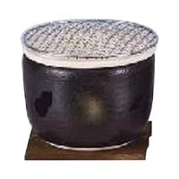 スギコ産業 伊勢炭焼水コンロ(黒)φ167×125mm 67-8142-82 1個（直送品）