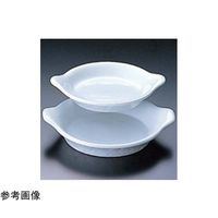 スギコ産業 ロイヤルオーブンウェアー 浅型丸耳付グラタン皿 No.605 21cm ホワイト 67-8152-16 1個（直送品）