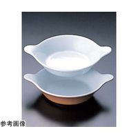 スギコ産業 ロイヤルオーブンウェアー 丸耳付グラタン皿(無地)No.602 15cm ホワイト 67-8152-20 1個（直送品）