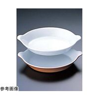 スギコ産業 ロイヤルオーブンウェアー 小判耳付グラタン皿(無地)No.603 15cm ホワイト 67-8152-22 1個（直送品）